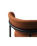Set di 2 sedie Nina in tessuto strutturato 1 posto mattone - 55 x 52 x 78 cm