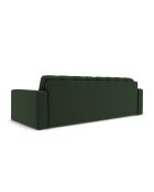 Yohan bank in structuurstof 4 zitplaatsen donkergroen - 227x90x72 cm