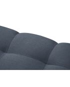 Yohan rechtes Ecksofa aus Strukturstoff 4 Sitze dunkelblau - 236x160x72 cm
