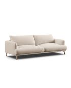 Sofa Margot aus beigem 4-Sitzer-Strukturstoff - 230x95x75 cm