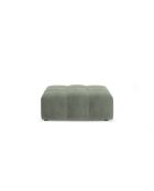 Pouf Luc in tessuto strutturale 1 posto verde oliva scuro - 99x80x40 cm