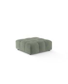 Pouf Luc in tessuto strutturale 1 posto verde oliva scuro - 99x80x40 cm