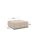 Pouf Luc in tessuto strutturale 1 posto verde oliva scuro - 99x80x40 cm