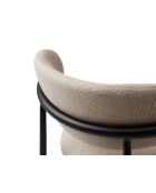 Set van 2 Nina stoelen in beige gestructureerde 1-zitsstof - 55 x 52 x 78 cm