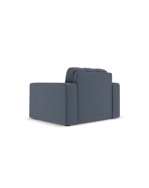 Yohan Sessel aus Strukturstoff 1-Sitzer dunkelblau - 97x90x72 cm