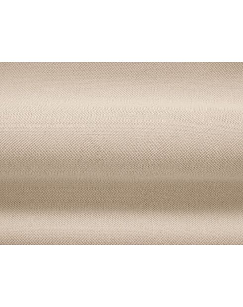 Modulares linkes Ecksofa Julia aus beigefarbenem 3-Sitzer-Strukturstoff - 295x170x68 cm