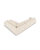 Yohan rechtes Ecksofa aus Strukturstoff 5 Sitze hellbeige - 236x199x72 cm