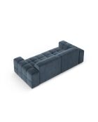 Luc Sofa aus dunkelblauem 3-Sitzer-Strukturstoff - 204x99x77 cm