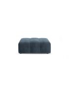 Pouf Luc in tessuto strutturale a 1 posto blu scuro - 99x80x40 cm