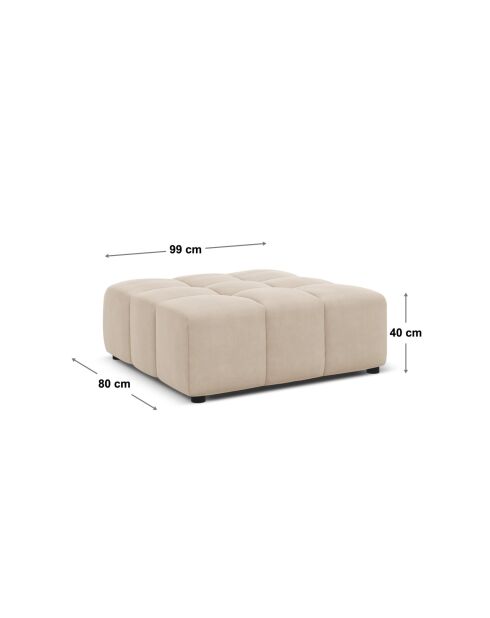 Sgabello Luc in tessuto strutturale 1 posto grigio - 99x80x40 cm