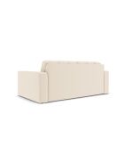 Canapé Yohan en tissu structurel 2 places beige clair - 162x90x72 cm