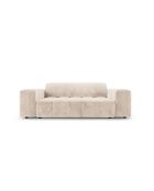 Canapé Luc en tissu structurel 2 places le sable - 178x99x77 cm