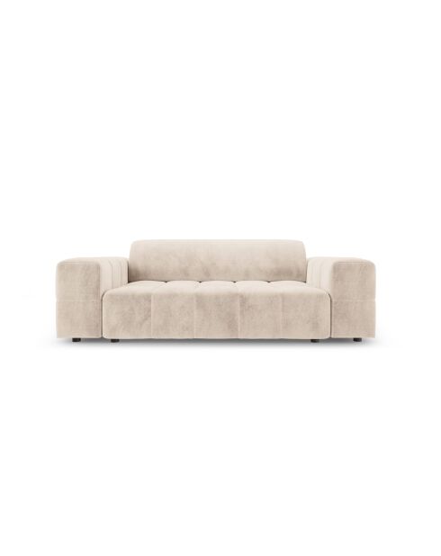 Canapé Luc en tissu structurel 2 places le sable - 178x99x77 cm