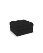 Sgabello Yohan in tessuto strutturale 1 posto nero - 60x60x38 cm