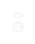 Sgabello Yohan in tessuto strutturale 1 posto nero - 60x60x38 cm