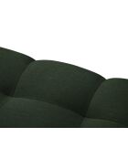 Yohan rechtes Ecksofa aus Strukturstoff 4 Sitze dunkelgrün - 236x160x72 cm