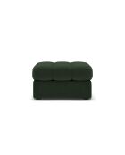 Sgabello Yohan in tessuto strutturale 1 posto verde scuro - 60x60x38 cm