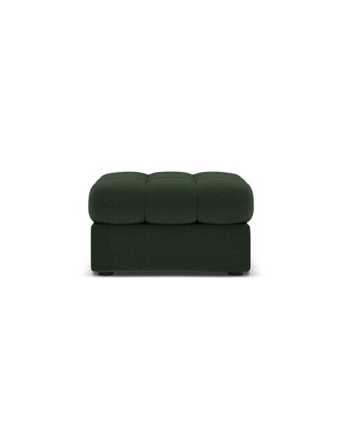 Sgabello Yohan in tessuto strutturale 1 posto verde scuro - 60x60x38 cm