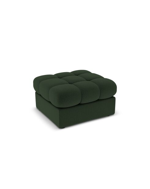Sgabello Yohan in tessuto strutturale 1 posto verde scuro - 60x60x38 cm