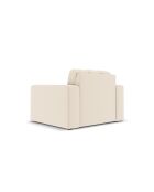Fauteuil Yohan en tissu structurel 1 place beige clair - 97x90x72 cm
