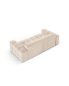 Luc Sofa aus Strukturstoff 3 Sitze Sand - 204x99x77 cm