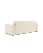 Yohan 3-Sitzer-Sofa aus Strukturstoff hellbeige - 202x90x72 cm