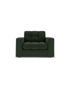 Fauteuil Yohan en tissu structurel 1 place vert foncé - 97x90x72 cm