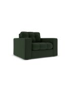 Fauteuil Yohan en tissu structurel 1 place vert foncé - 97x90x72 cm