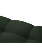 Yohan linkerhoekbank in structuurstof 5 zitplaatsen donkergroen - 236x199x72 cm