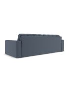 Yohan Sofa aus Strukturstoff 4 Sitze dunkelblau - 227x90x72 cm
