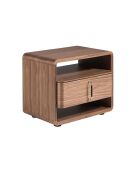 Moderner Nachttisch im Nussbaumdesign - 60x43x50 cm