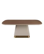 Table à Manger Beige/Noyer - 200x95x95