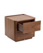 Moderner Nachttisch im Nussbaumdesign - 50x45x45 cm
