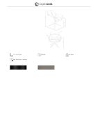 Fauteuil pivotant en cuir au design moderne gris/noir - 77x74x90 cm
