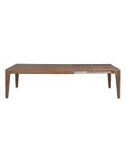 Ausziehbarer rechteckiger Esstisch mit modernem Nussbaumdesign - 200x90x75 cm