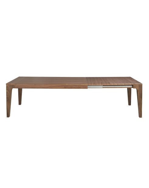 Ausziehbarer rechteckiger Esstisch mit modernem Nussbaumdesign - 200x90x75 cm