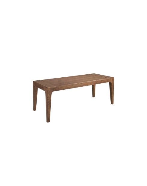 Ausziehbarer rechteckiger Esstisch mit modernem Nussbaumdesign - 200x90x75 cm