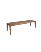 Ausziehbarer rechteckiger Esstisch mit modernem Nussbaumdesign - 200x90x75 cm