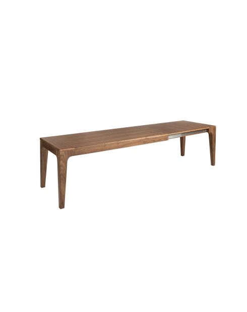 Ausziehbarer rechteckiger Esstisch mit modernem Nussbaumdesign - 200x90x75 cm