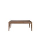 Ausziehbarer rechteckiger Esstisch mit modernem Nussbaumdesign - 200x90x75 cm