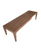 Ausziehbarer rechteckiger Esstisch mit modernem Nussbaumdesign - 200x90x75 cm