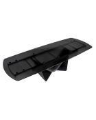 Tavolo da pranzo ovale allungabile grigio scuro/nero - Ø 200 x 105 x 76 cm
