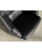 Fauteuil pivotant moderne avec accoudoirs noir - 70x65x88 cm