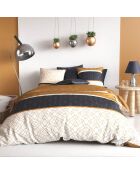 Parure housse de couette Felora jaune