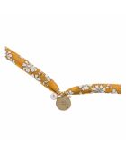 Bracelet plaqué or Liberty jaune moutarde