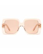 Sonnenbrille mit rosafarbenem Bildschirm