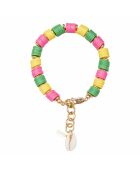Bracelet en plaqué or Ajustable Ona multicolore