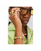 Bracelet en plaqué or Ajustable Ona multicolore