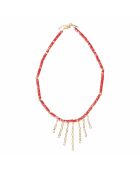 Collier en pierre naturelle Précieux Pampille rouge