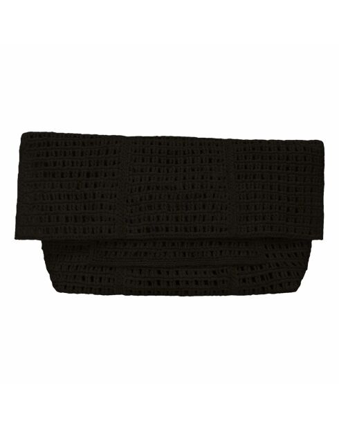 Pochette en rahia naturel Uma noire